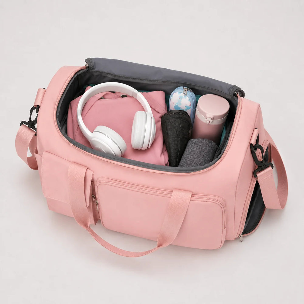 Sports- og weekendbag med skorom