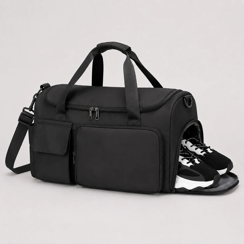 Sports- og weekendbag med skorom