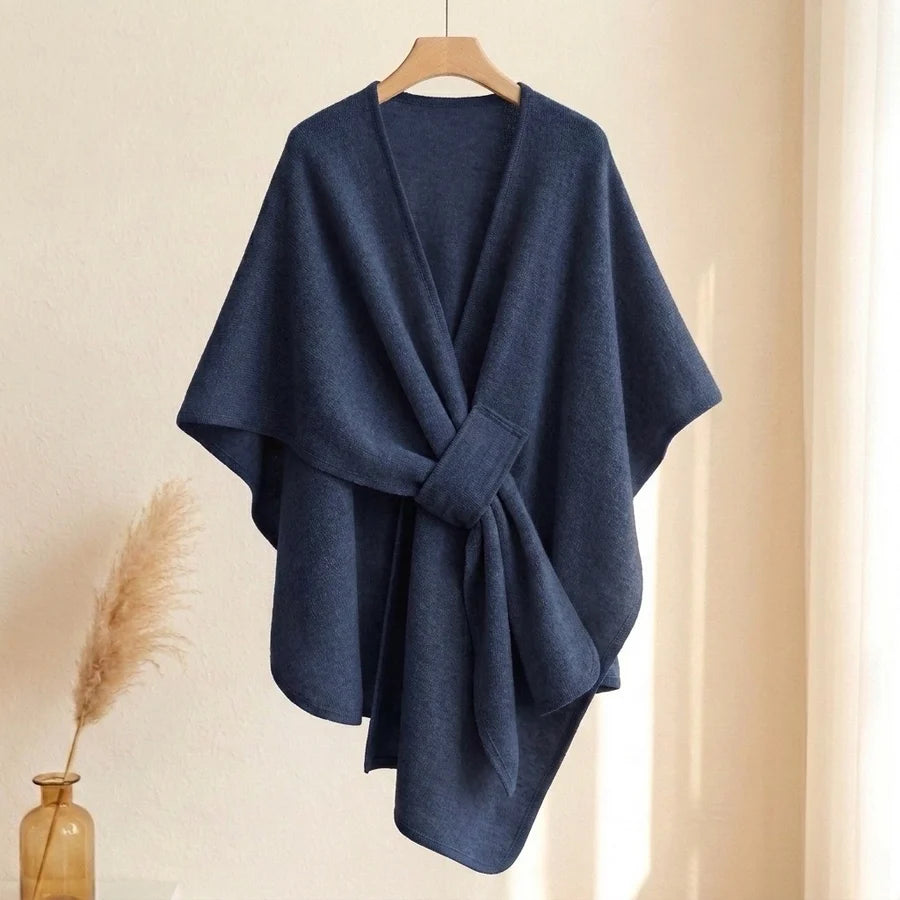 Lovelle Poncho – Fjærlett poncho i bomullstwill