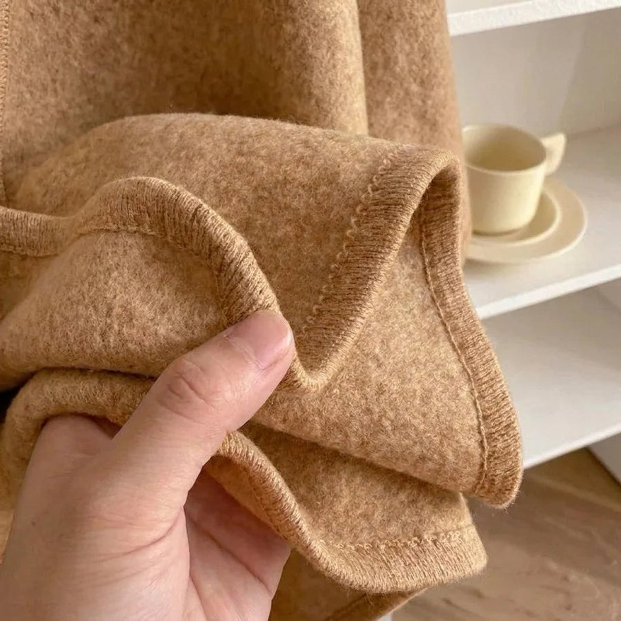Lovelle Poncho – Fjærlett poncho i bomullstwill