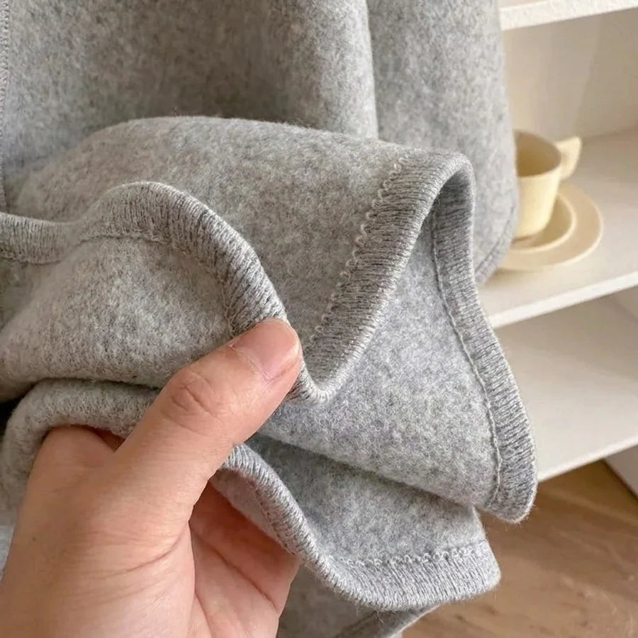 Lovelle Poncho – Fjærlett poncho i bomullstwill