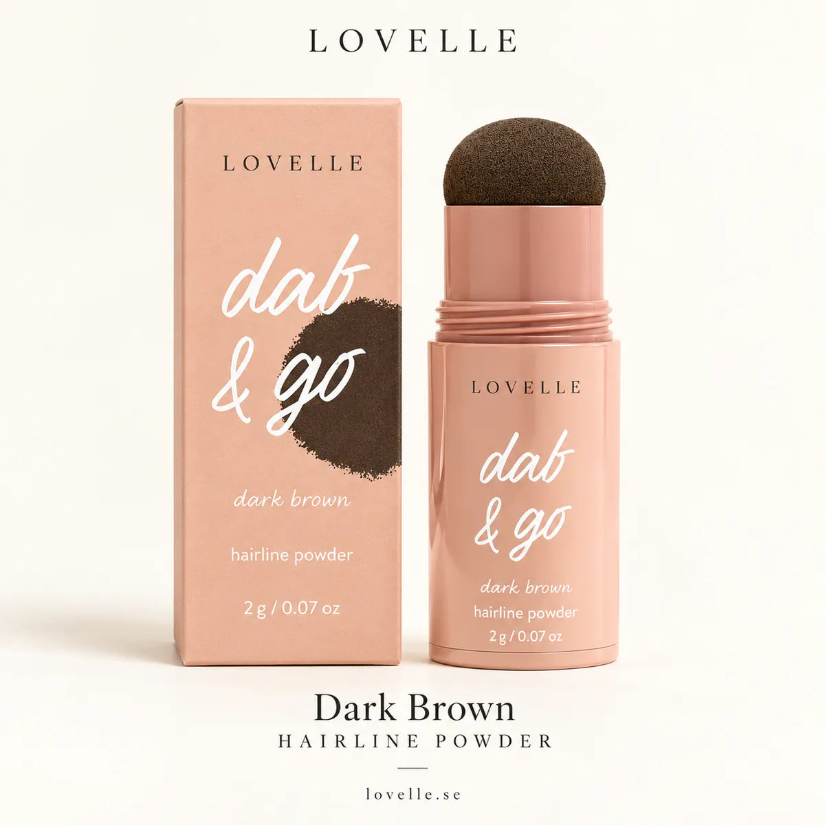 Lovelle Dab & Go i nyansen Dark Brown med eske