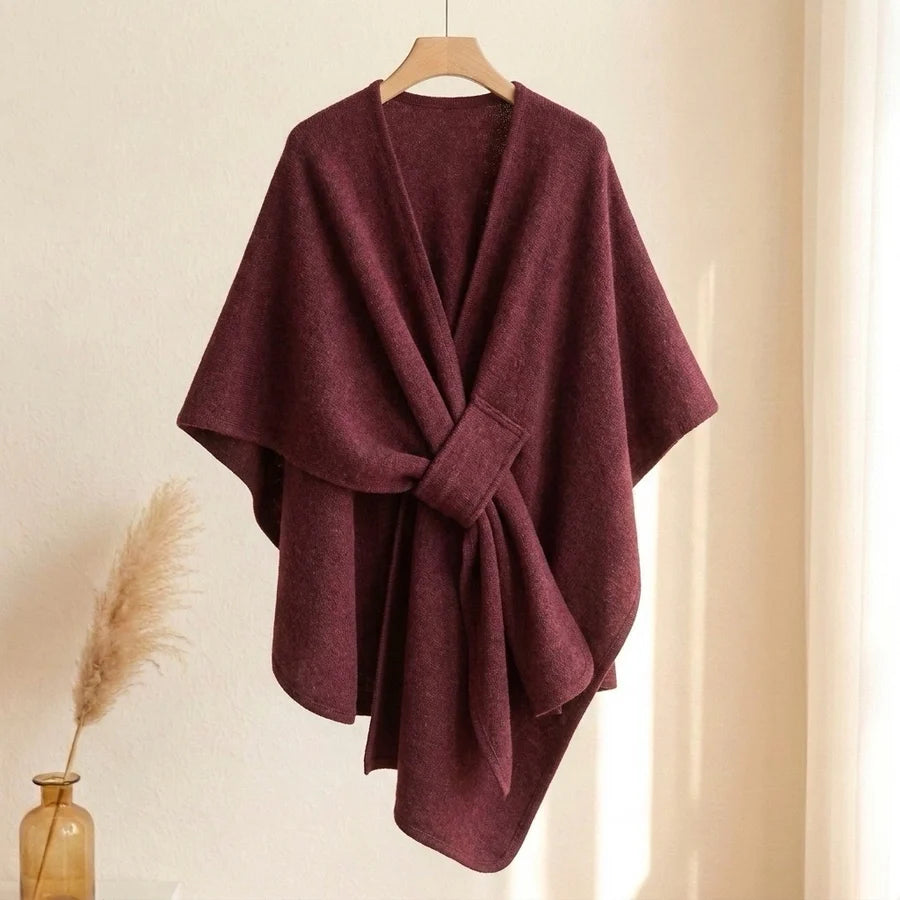 Lovelle Poncho – Fjærlett poncho i bomullstwill