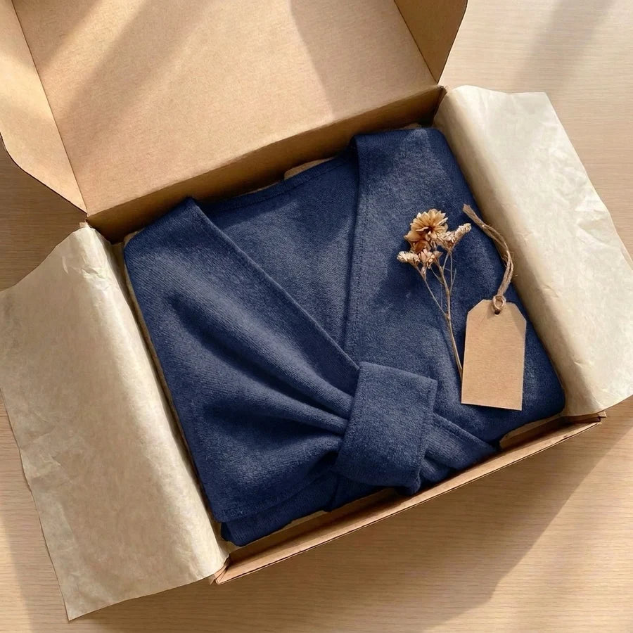 Lovelle Poncho – Fjærlett poncho i bomullstwill