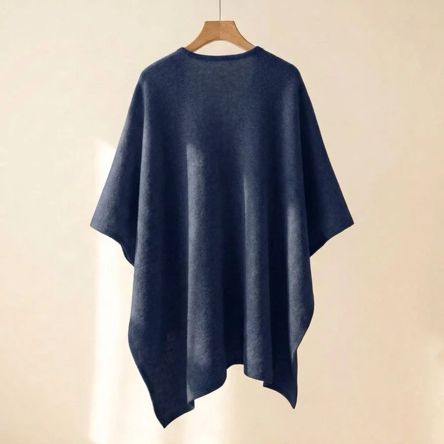 Lovelle Poncho – Fjærlett poncho i bomullstwill