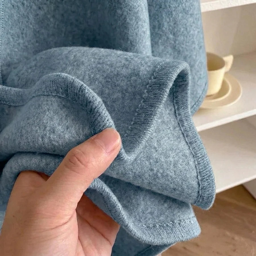 Lovelle Poncho – Fjærlett poncho i bomullstwill