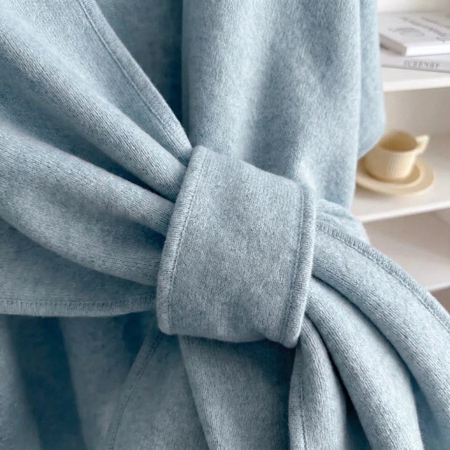 Lovelle Poncho – Fjærlett poncho i bomullstwill