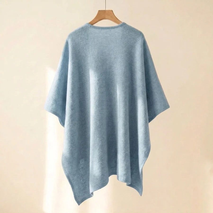 Lovelle Poncho – Fjærlett poncho i bomullstwill
