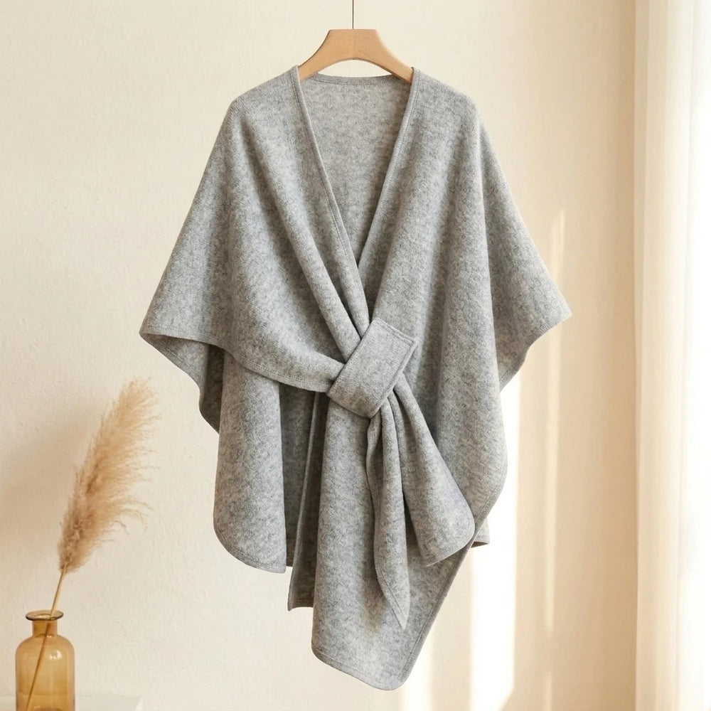 Lovelle Poncho – Fjærlett poncho i bomullstwill