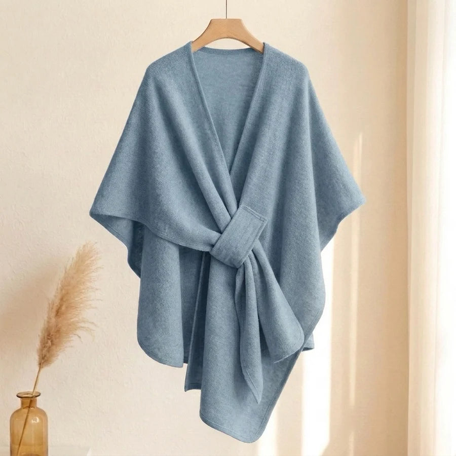 Lovelle Poncho – Fjærlett poncho i bomullstwill