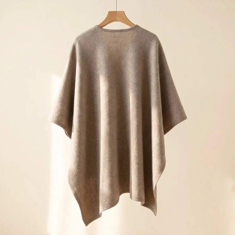 Lovelle Poncho – Fjærlett poncho i bomullstwill