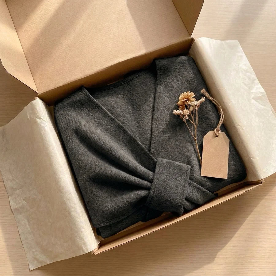 Lovelle Poncho – Fjærlett poncho i bomullstwill