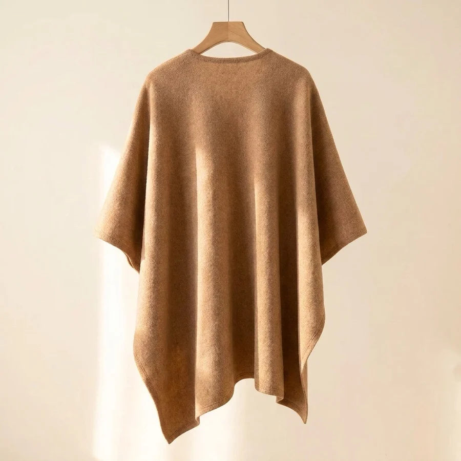 Lovelle Poncho – Fjærlett poncho i bomullstwill