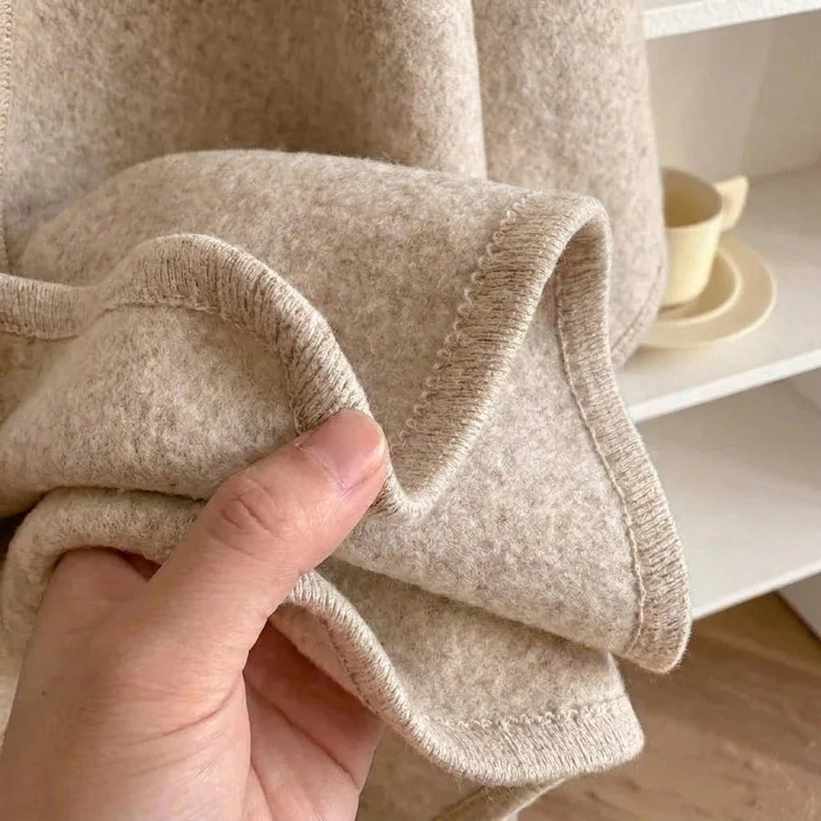 Lovelle Poncho – Fjærlett poncho i bomullstwill