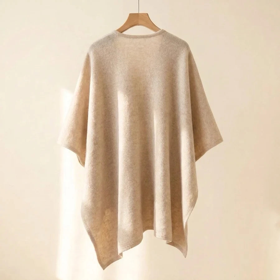 Lovelle Poncho – Fjærlett poncho i bomullstwill