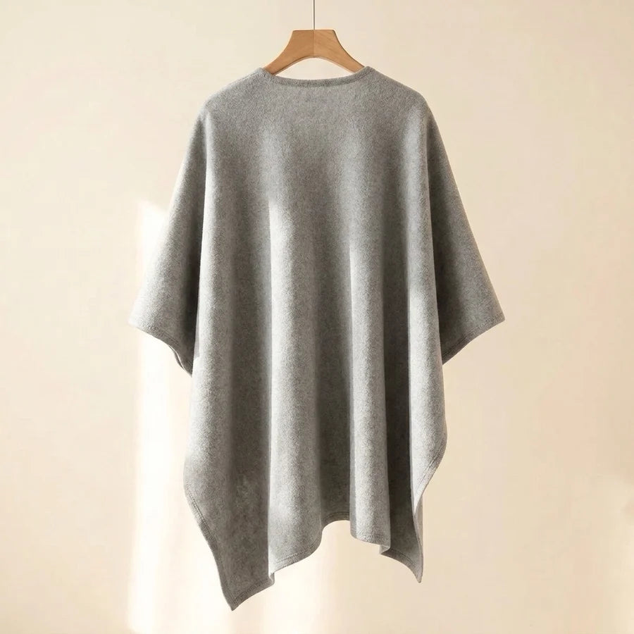 Lovelle Poncho – Fjærlett poncho i bomullstwill