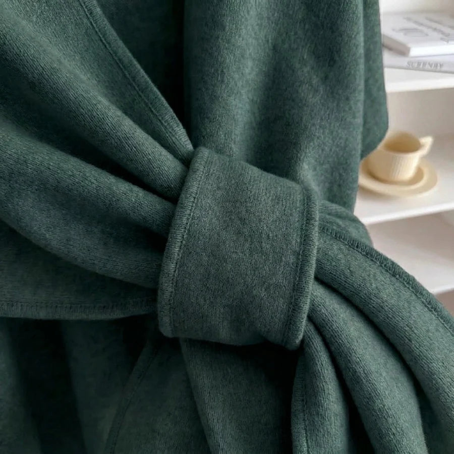 Lovelle Poncho – Fjærlett poncho i bomullstwill
