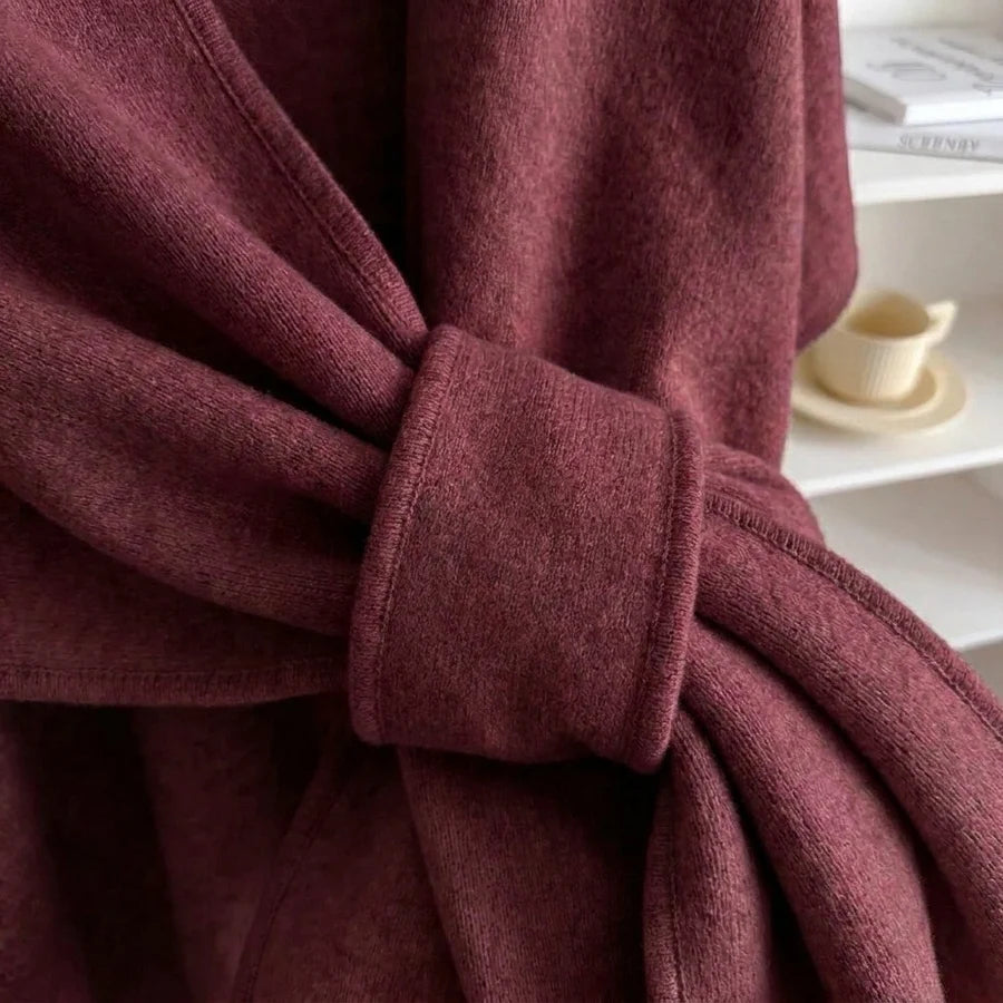 Lovelle Poncho – Fjærlett poncho i bomullstwill